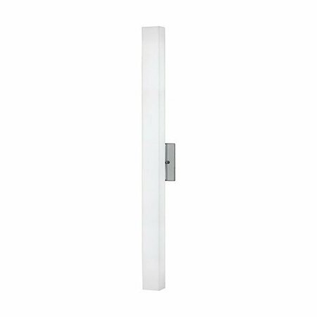 KUZCO LIGHTING Single LED Wall Sconce With Rectangular Shaped White Opal Glass WS8432-BN